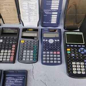 Texas Instruments TI-30XA Calculator - Blue and Yellow